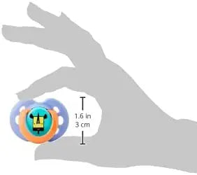 Tommee Tippee Fun Style Soothers, 0-6m, 2 Pack, Symmetrical Orthodontic Design, BPA-Free Silicone Tommee Tippee