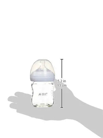 Philips Avent SCF701/37 Natural Glass Baby Bottle, 4 Oz, 3 Pack, Clear - Baby Bamboo