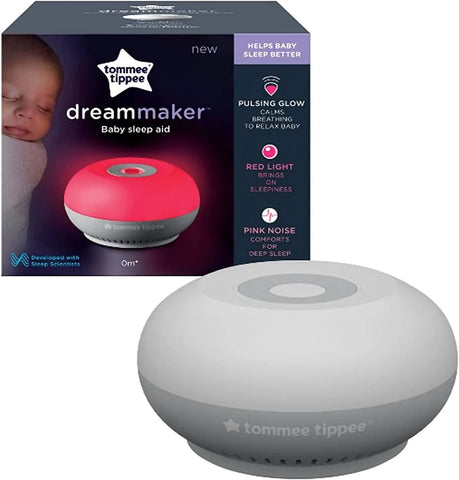 Tommee Tippee Dreammaker Baby Sleep Aid, Pink Noise, Red Light Night Light, Scientifically Proven, Intelligent CrySensor Tommee Tippee