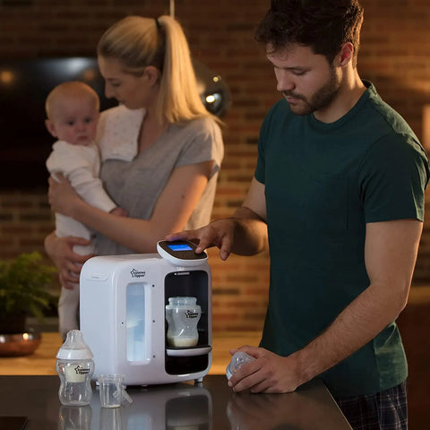 Tommee Tippee Perfect Prep Day & Night, Baby Bottle Maker Machine with Digital Display and Adjustable Volume, White Tommee Tippee